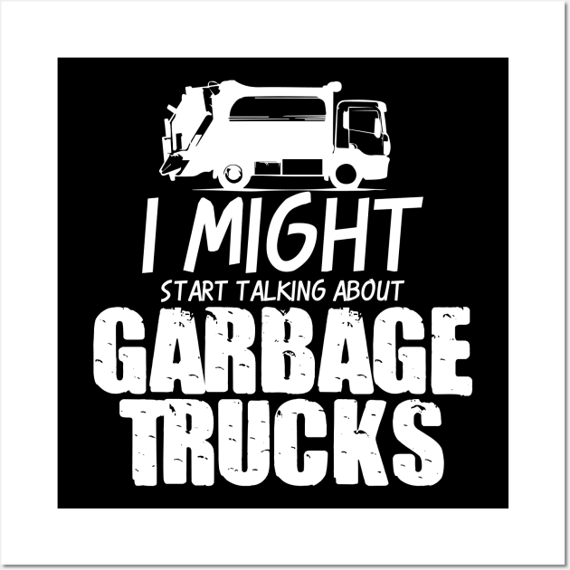 Garbage Truck Driver Joke RCV Wall Art by DesignatedDesigner